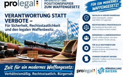pro legal unterstützt Forderungen der Bürgerallianz Bayern zur Evaluierung des Waffenrechts